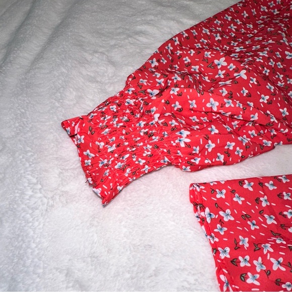 Floral tie front top - Picture 5 of 16